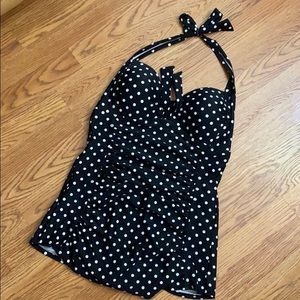 One Piece Retro Bathing Suit